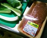 豚肩ロースと小松菜のオイスターソース炒め作り方1写真