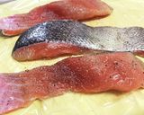 レンジとグリルで♡鮭のパン粉チーズ焼き❁作り方1写真