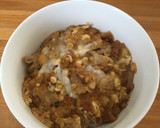 昼飯に☆卵とじ豚丼★天とじ風〜作り方5写真