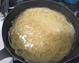 アコヤ貝の貝柱と小松菜のパスタ作り方1写真