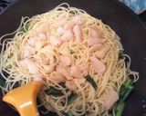 アコヤ貝の貝柱と小松菜のパスタ作り方6写真