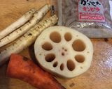 我が家の常備菜〜根菜とレンコンのきんぴら作り方1写真