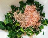 わさび菜のおひたし作り方10写真