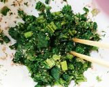 わさび菜のおひたし作り方11写真