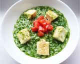 ほうれん草と塩豆腐のリゾット作り方9写真
