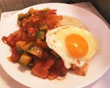 ベーコンとアボカドのバター醤油丼作り方14写真