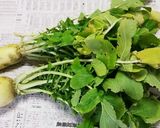 板前さんの賄いレシピ★大根の葉の油炒め★作り方1写真
