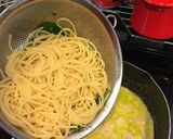 サーモンの味噌クリームうどん♡パスタ作り方7写真
