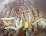 焼きキス（魚）と菊菜のパッと煮　作り方4写真