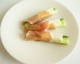 きゅうりとクリームチーズの生ハム巻き作り方3写真