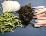 らっきょうの残り汁で作るワカメの酢の物作り方1写真