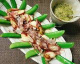 めかぶ酢味噌で食べるアジな🤣サラダ🥗作り方4写真