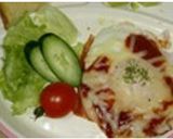 キャベツ&ベーコンエッグチーズ焼き作り方1写真