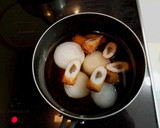 大根とごぼう天の煮物作り方4写真