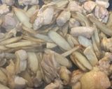 鳥肉とさつま芋と牛蒡の温サラダ♪作り方3写真