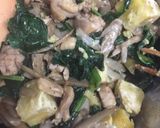 鳥肉とさつま芋と牛蒡の温サラダ♪作り方6写真