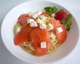 スモークサーモンとクリームチーズのパスタ作り方4写真