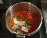 秋刀魚のハーブトマト煮。作り方4写真