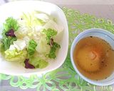簡単５分☆朝食ランチ夜食に温卵スープ丼♪作り方5写真