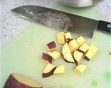 ひと手間でおいしく！黒米とさつまいもご飯作り方1写真