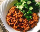 ささみのトマトチーズカツのせキーマカレー作り方12写真