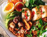 ささみのトマトチーズカツのせキーマカレー作り方13写真