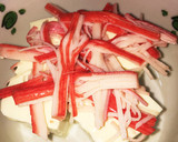 簡単レンジ かにかま豆腐のふわふわ卵とじ作り方1写真