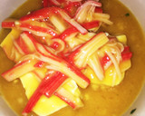 簡単レンジ かにかま豆腐のふわふわ卵とじ作り方4写真