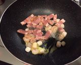 白菜と魚介類ベーコンのグラタン作り方3写真