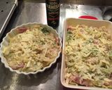 白菜と魚介類ベーコンのグラタン作り方6写真