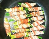 豚バラ肉のアスパラ巻き๑作り方5写真