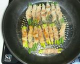 豚バラ肉のアスパラ巻き๑作り方7写真