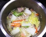 ホットクックで簡単！鶏肉と白菜のスープ作り方4写真