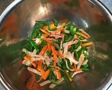 みくりちゃんのお野菜カラフル目玉焼き〜♪作り方1写真