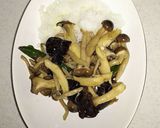 キクラゲとキノコ炒めのトッピングカレー作り方2写真