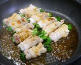 簡単！ニラの豚バラマキの生姜テリヤキ作り方3写真