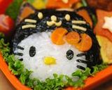 黒猫キティのハロウィン弁当（キャラ弁）作り方20写真