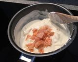 男飯！サーモンとクリームチーズのペンネ作り方5写真