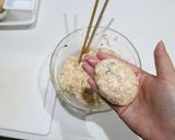 節約♡ヘルシー♡鶏つくねバーグ作り方3写真