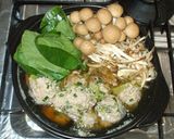 牛蒡と肉団子鍋♪簡単肉団子スープ作り方9写真