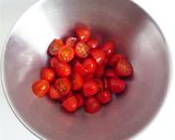 植物性材料だけで　トマトクリームパスタ作り方2写真
