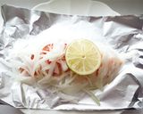 オーブントースターで　鮭のホイル焼き作り方2写真