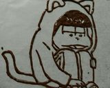 おそ松さん★ 簡単 ★ チョコプレート作り方6写真