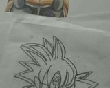 ドラゴンボール ★ チョコプレート作り方3写真