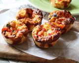 餃子の皮でクリスマスカラーのミニキッシュ作り方10写真
