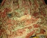 お肉に塩こしょうをしてすき焼き作り方4写真