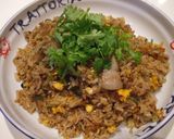 休日のブランチ☆香草＆黒酢チャーハン作り方10写真