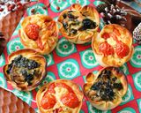マフィン型と餃子の皮で　ミニキッシュ作り方10写真