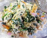 簡単！美味し～♪柿とほうれん草の白和え♥作り方5写真