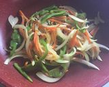 ☆野菜炒めと目玉焼きのトーストサンド☆作り方3写真